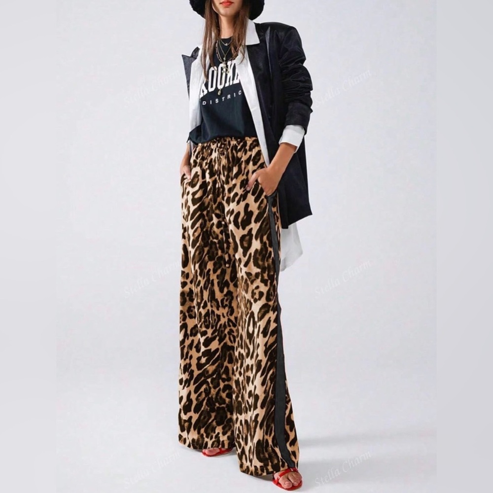 Leopard Print Pants - Picture 2 of 2